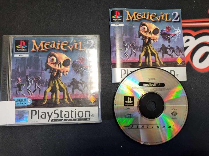 Jeu PS1 - Medievil 2 platinum FRA